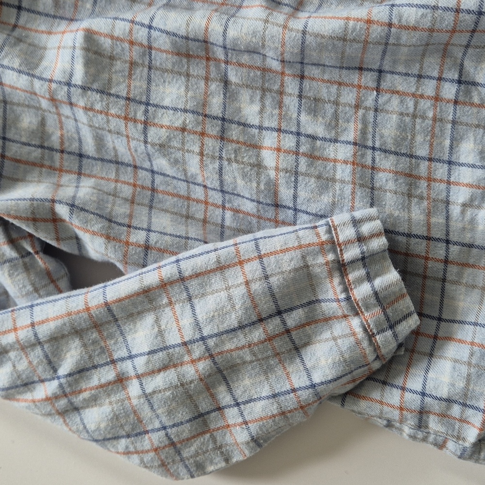 Pepa London Plaid Peter Pan Collar Button Down Shirt Blouse - Picture 2 of 8